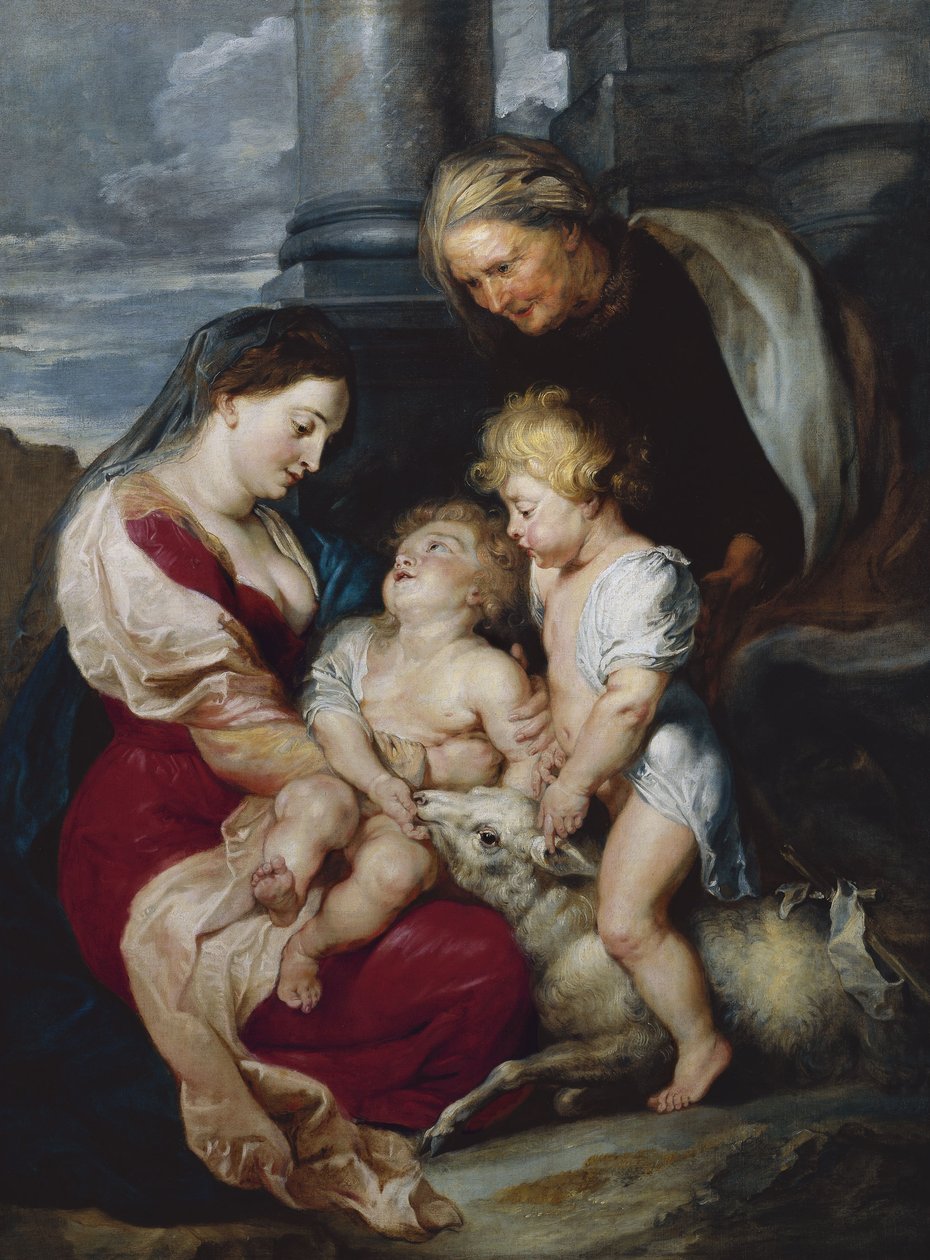 Aziz Elizabeth ve Vaftizci Yahya ile Bakire ve Çocuk, 1618 by Peter Paul Rubens
