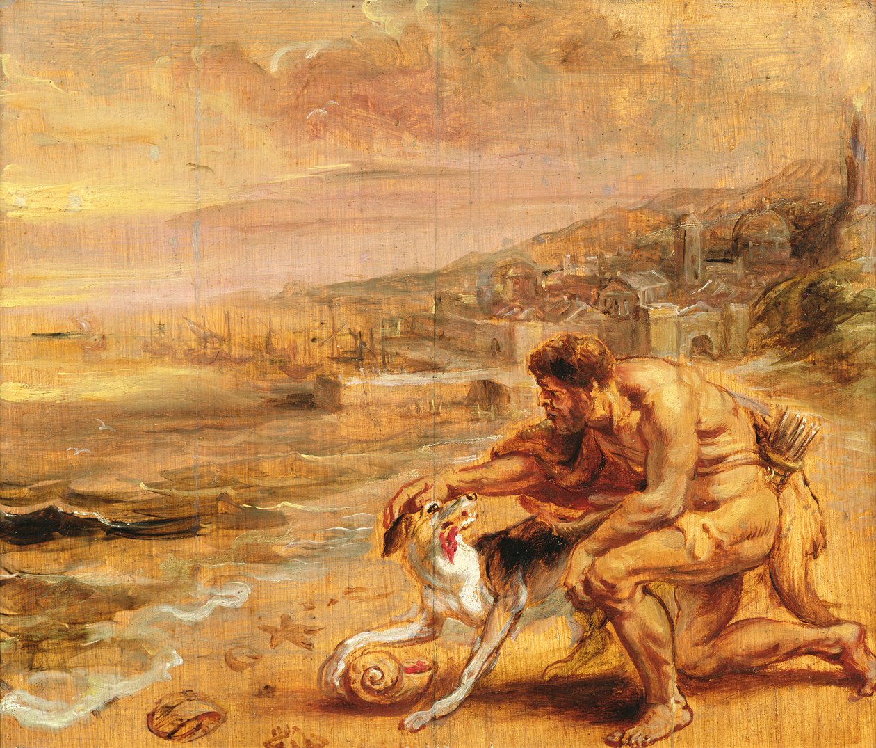 Morun keşfi, c.1636 (tahta üzerine yağlı boya) by Peter Paul Rubens