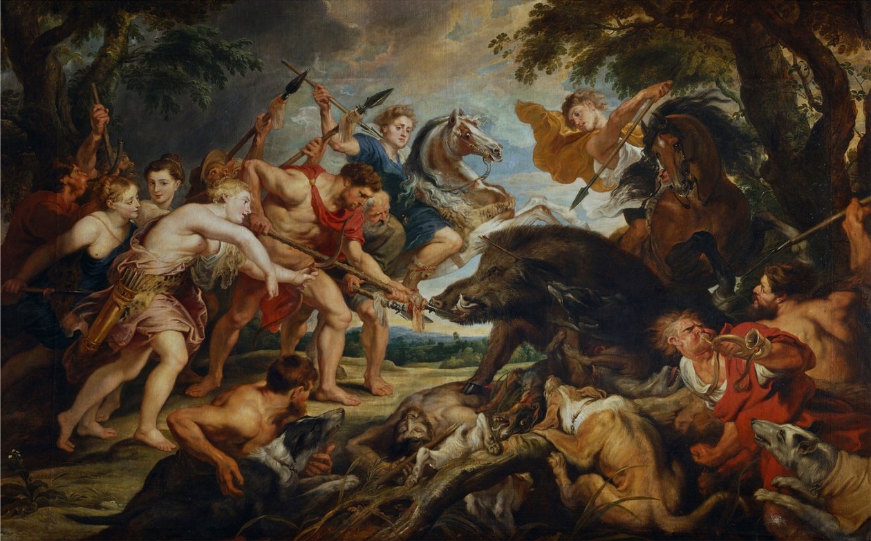Meleagros ve Atalante avı by Peter Paul Rubens