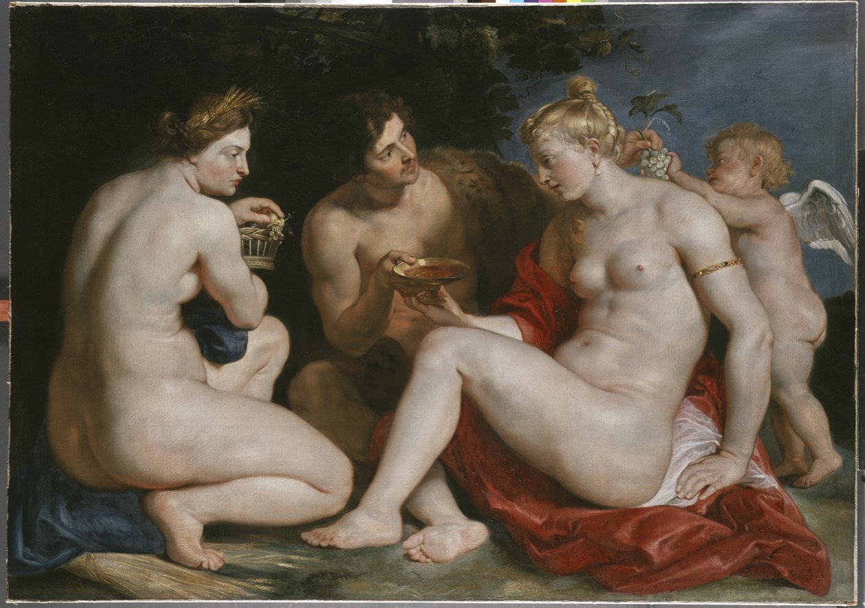 Venüs, Aşk, Bacchus ve Ceres, c.1612-13 by Peter Paul Rubens