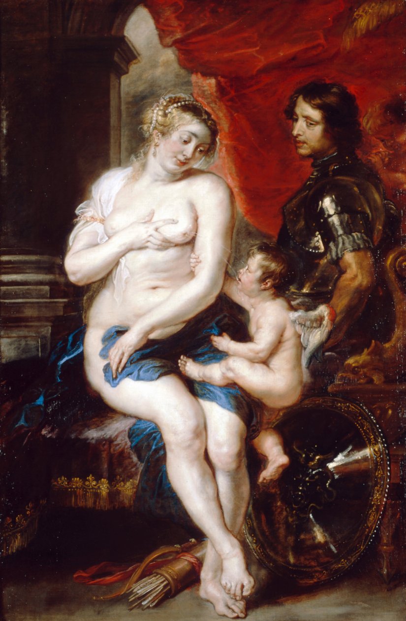 Venüs, Mars ve Aşk Tanrısı by Peter Paul Rubens
