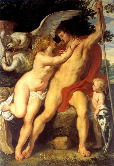 Venüs ve Adonis by Peter Paul Rubens