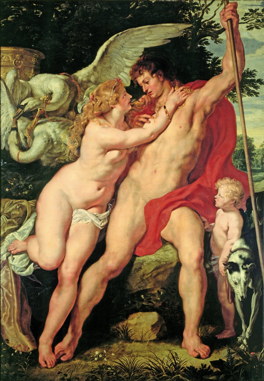 Venüs ve Adonis by Peter Paul Rubens
