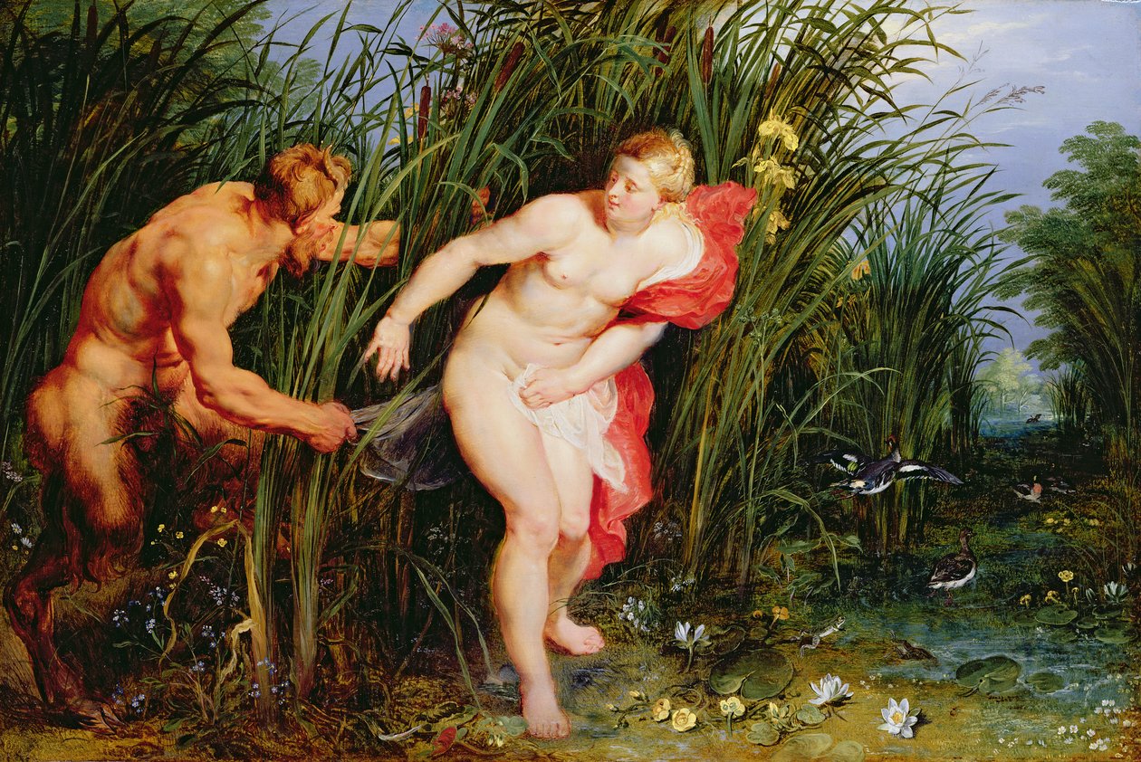 Tava ve Syrinx (meşe üzerine yağ) by Peter Paul and Brueghel Rubens
