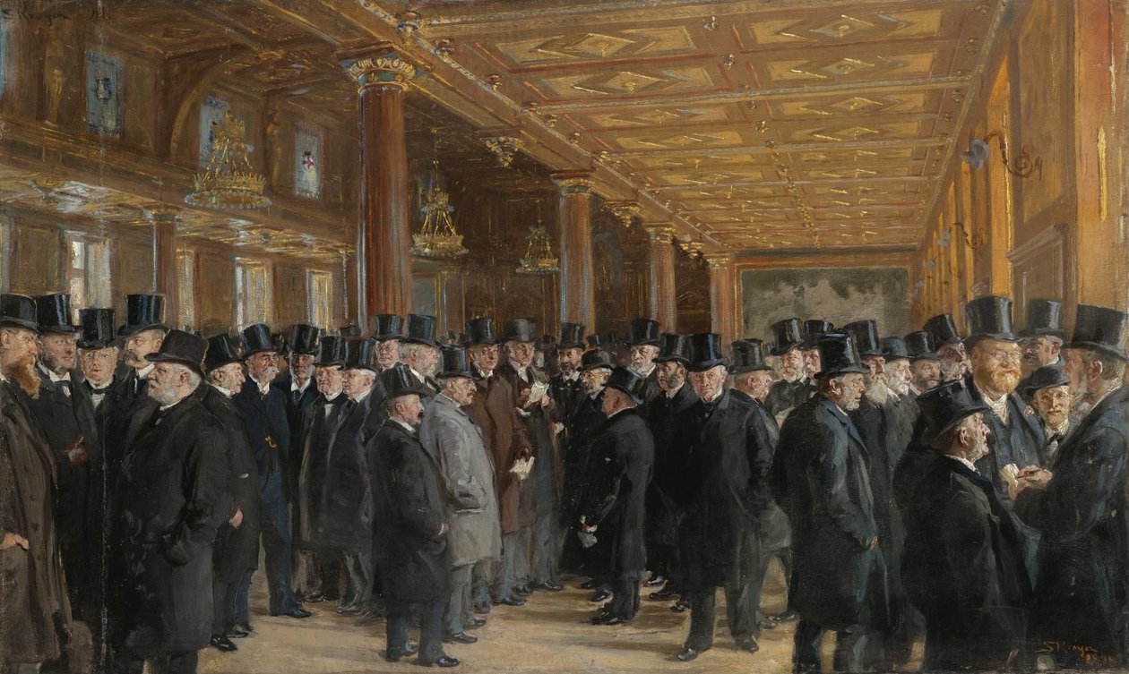 Kopenhag Menkul Kıymetler Borsası taslağından by Peder Severin Krøyer