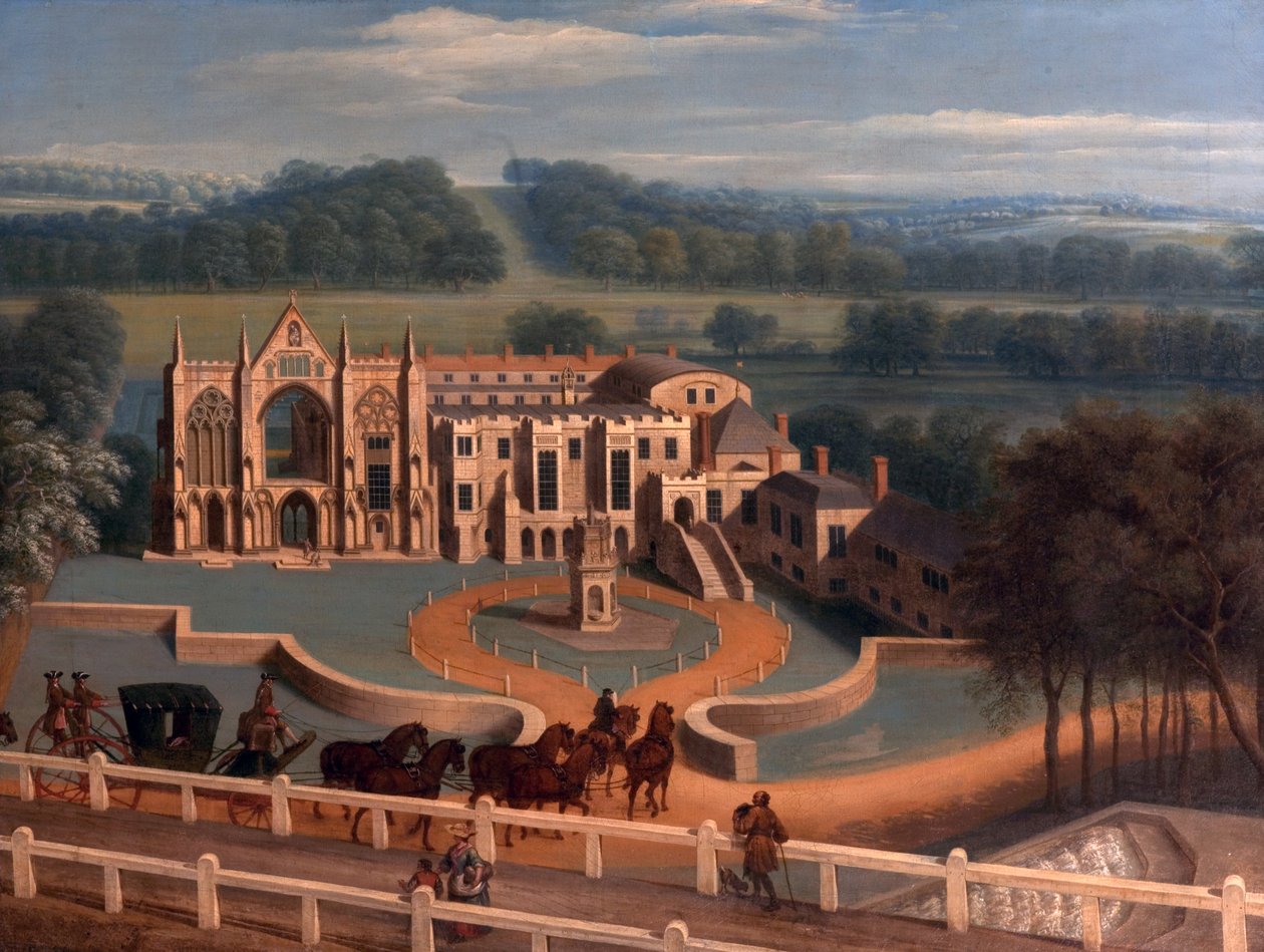 Newstead Manastırı, Nottinghamshire, West Aspect, 1730 by Peter Tillemans