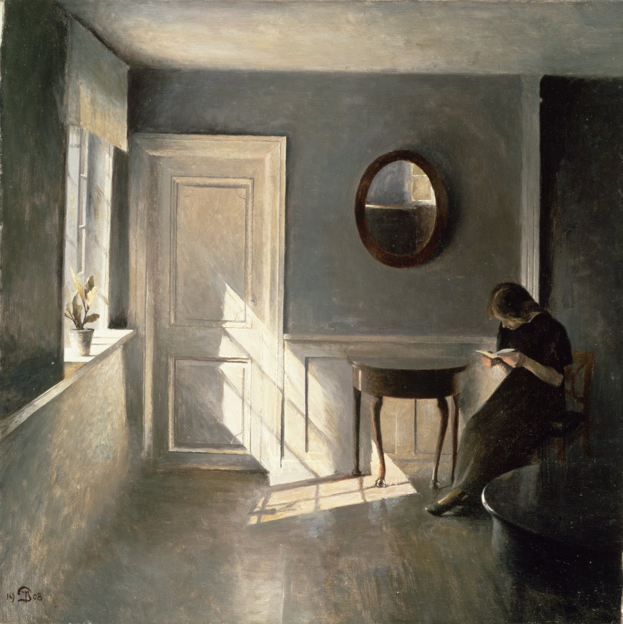 İç Mekanda Mektup Okuyan Kız, 1908 by Peter Vilhelm Ilsted