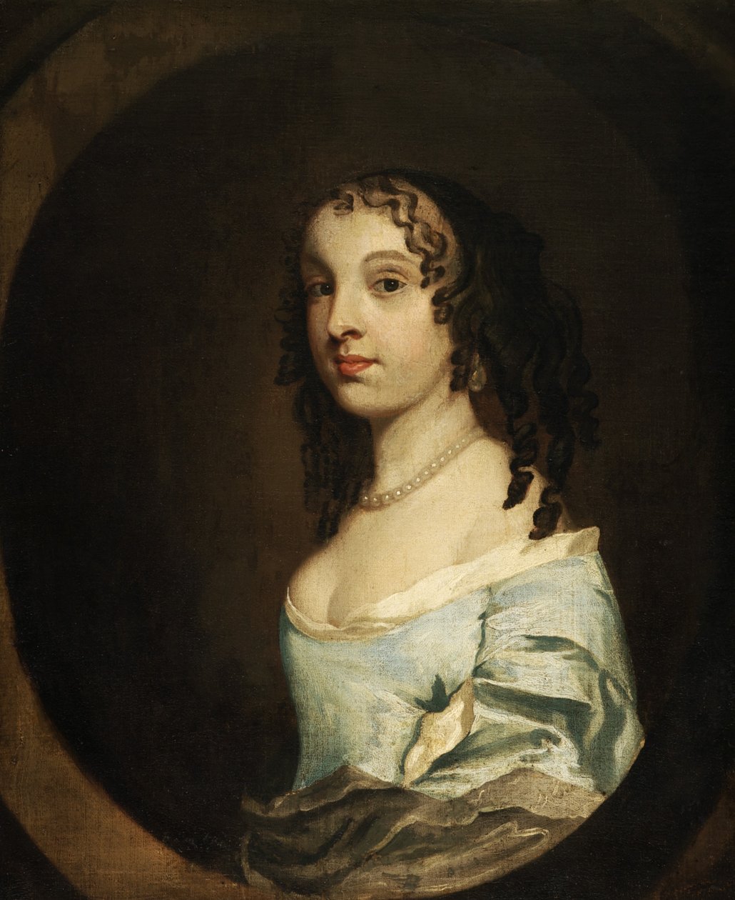 Mavili Bir Kadının Portresi by Peter Lely
