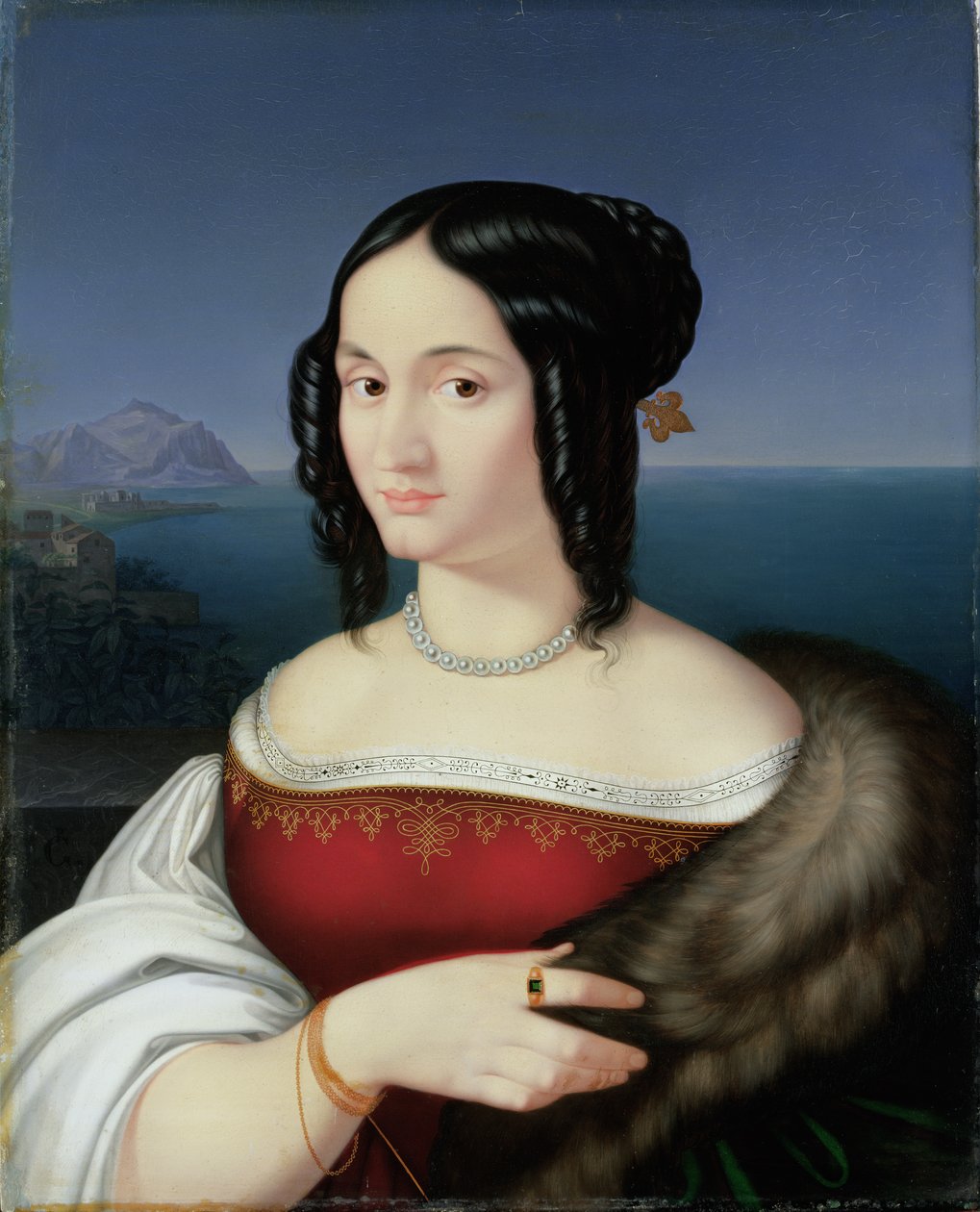 Carolina Grossi, Sanatçının İlk Eşi, 1813-14 by Peter von Cornelius