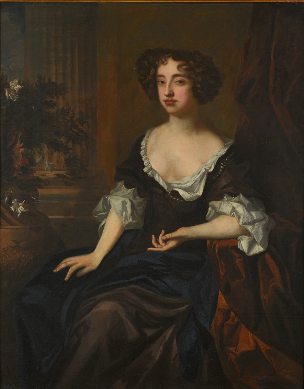 Modenalı Meryem (tuval üzerine yağlıboya) by Peter (after) Lely