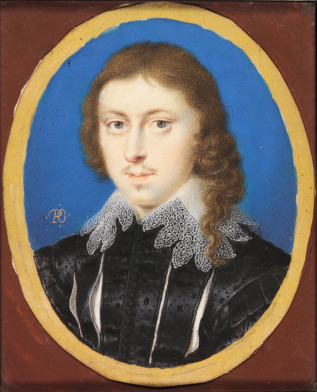 Edmund Waller (parşömen üzerine sulu boya) by Peter Oliver