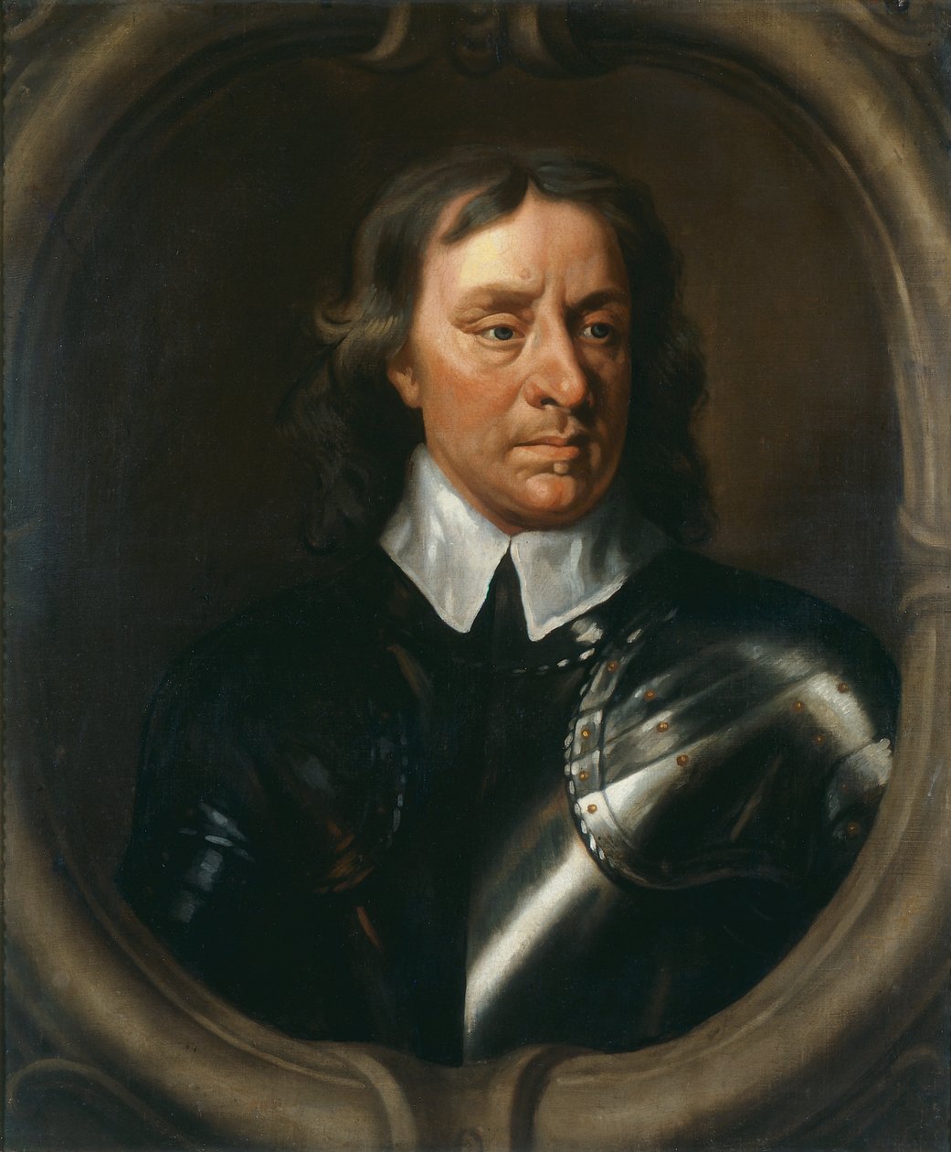 Oliver Cromwell, c.1653-55 (tuval üzerine yağlı boya) by Peter (studio of) Lely