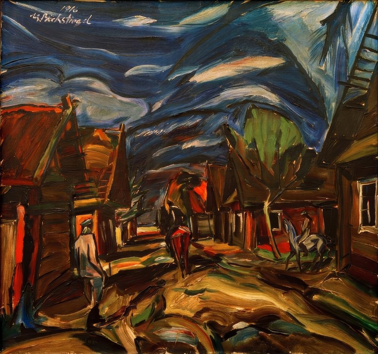 Jasky Köyü, Rusya by Peter August Böckstiegel