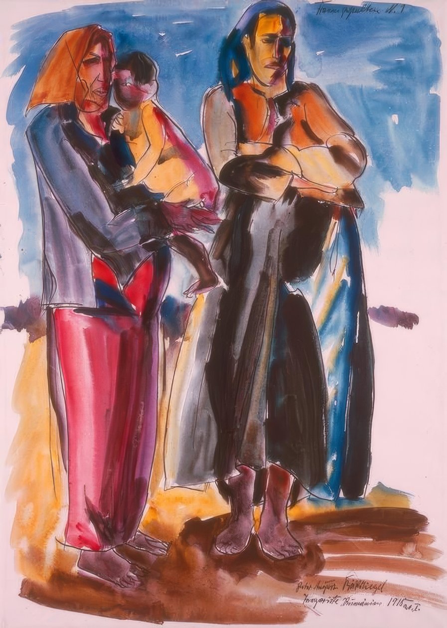 kadın figürleri by Peter August Böckstiegel