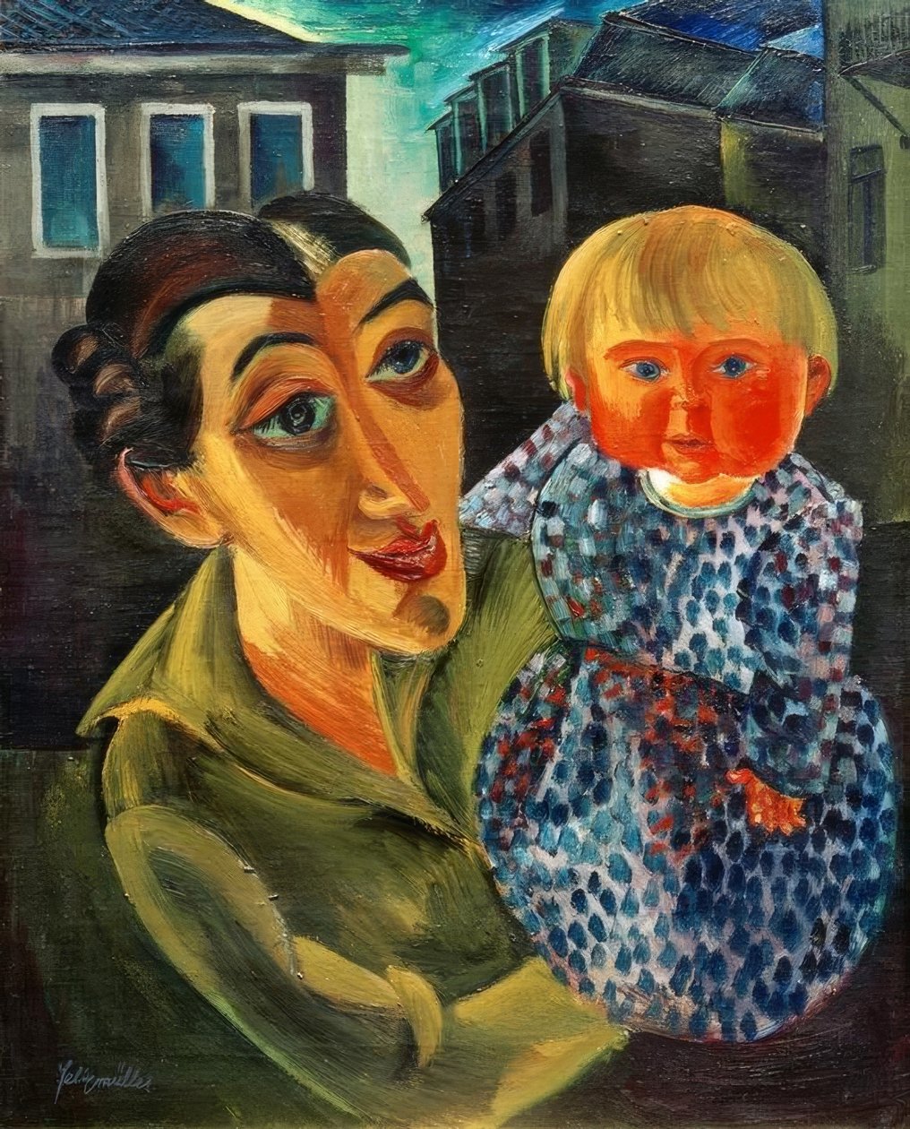 Hanna ve Sonja by Peter August Böckstiegel