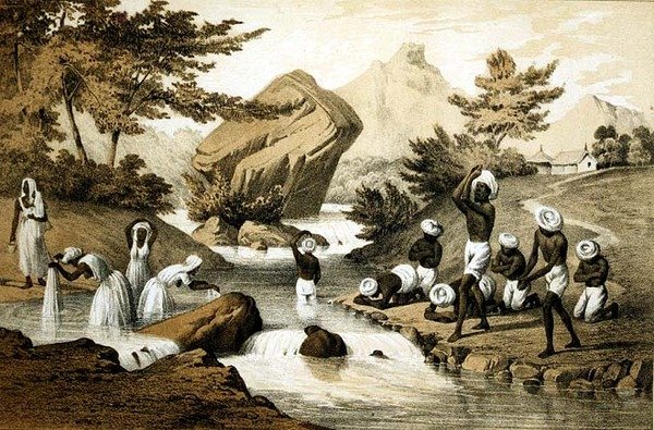 Hint Kostümleri, Mauritius, James Queen (1824-c.1877) pub tarafından oyulmuş. Peter S. Duval (lito) by Peter Bernhard Wilhelm (after) Heine