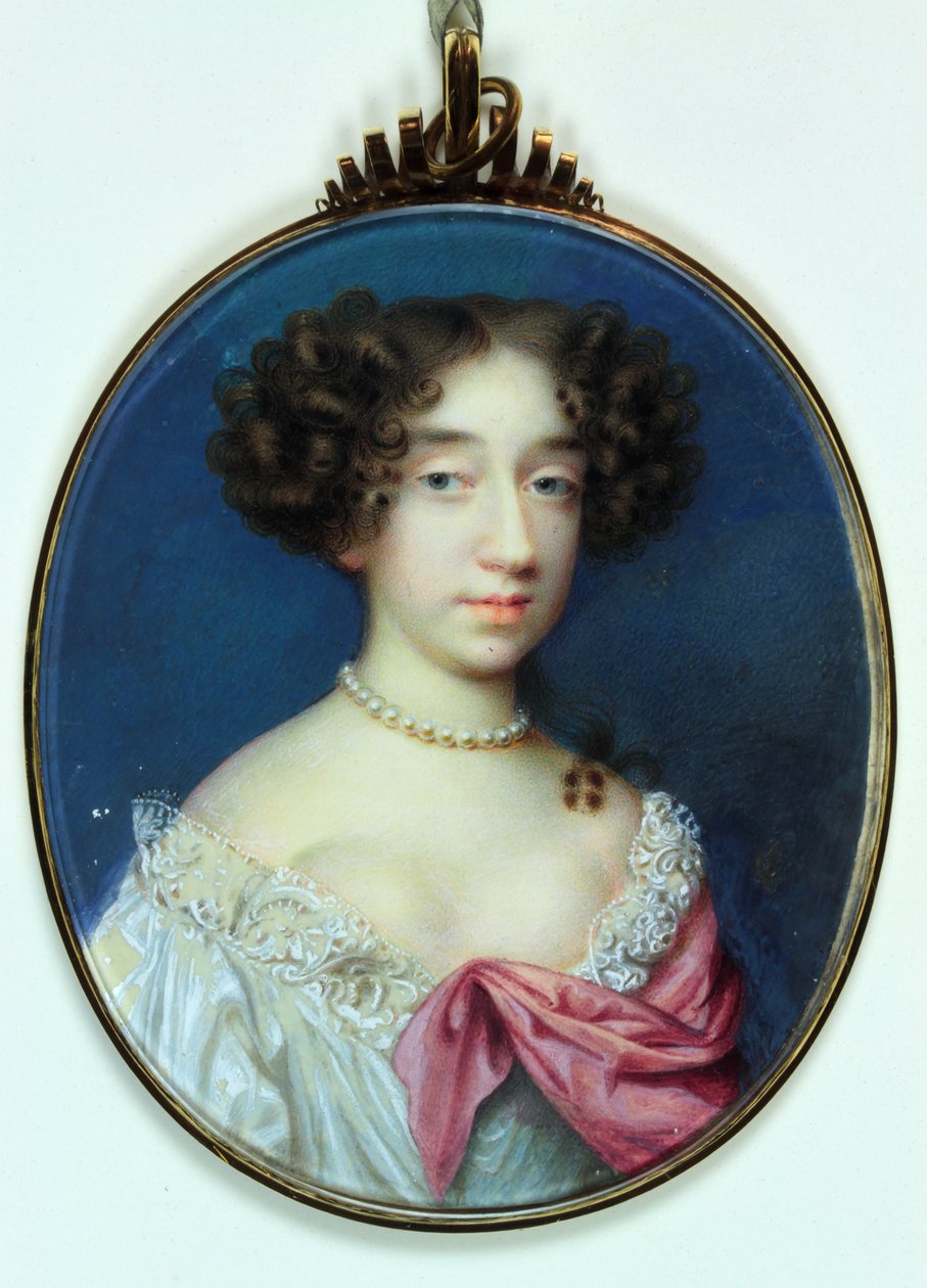 Leydi Elizabeth Cavendish, Albemarle Düşesi ve Montagu Düşesi (fildişi üzerine suluboya) by Peter Cross