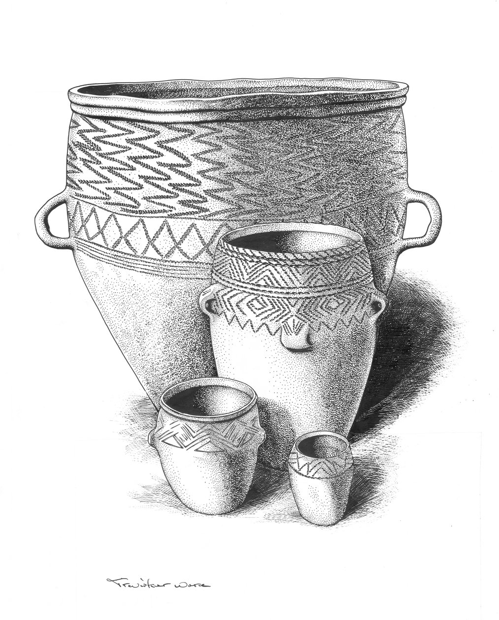 Tunç Çağı çanak çömlek by Peter Dunn