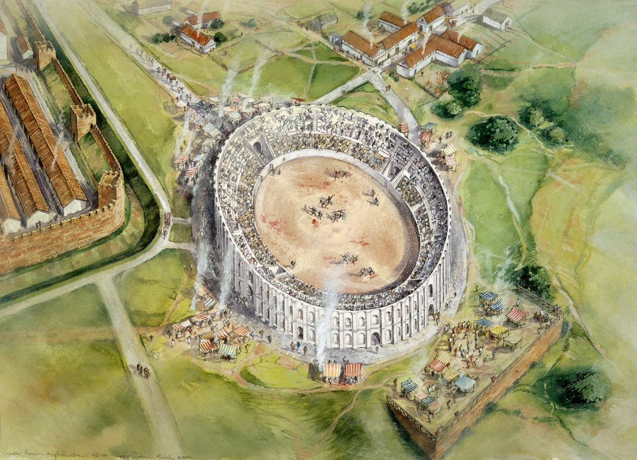 Chester Roma Amfitiyatrosu, 2. yüzyıl, 1990-2010 by Peter Dunn