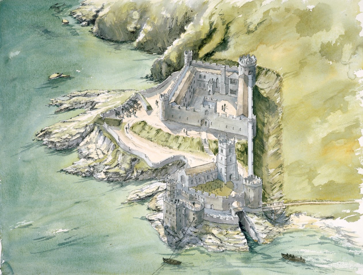 Dartmouth Kalesi, c1550, c1990-2010 by Peter Dunn