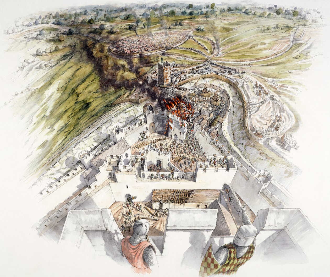 Dover Kalesi kuşatması, 1216, c1990-2010 by Peter Dunn