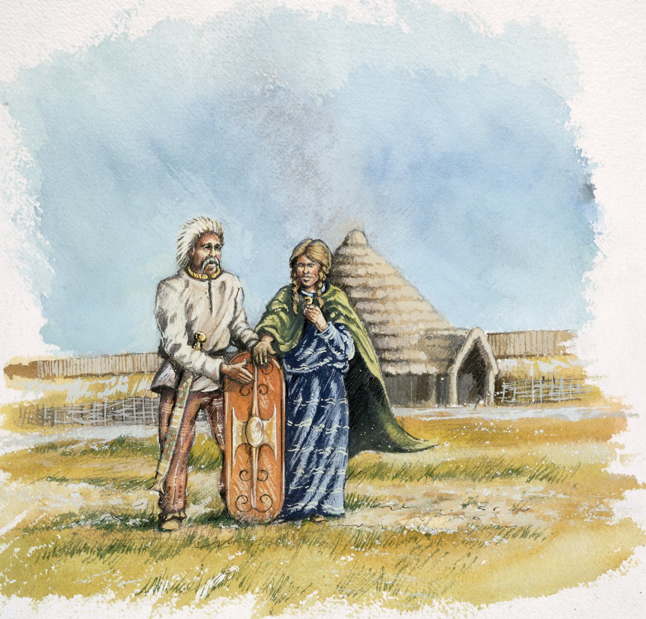 Demir Çağı Erkek ve Kadın, c400BC, c1990-2010 by Peter Dunn