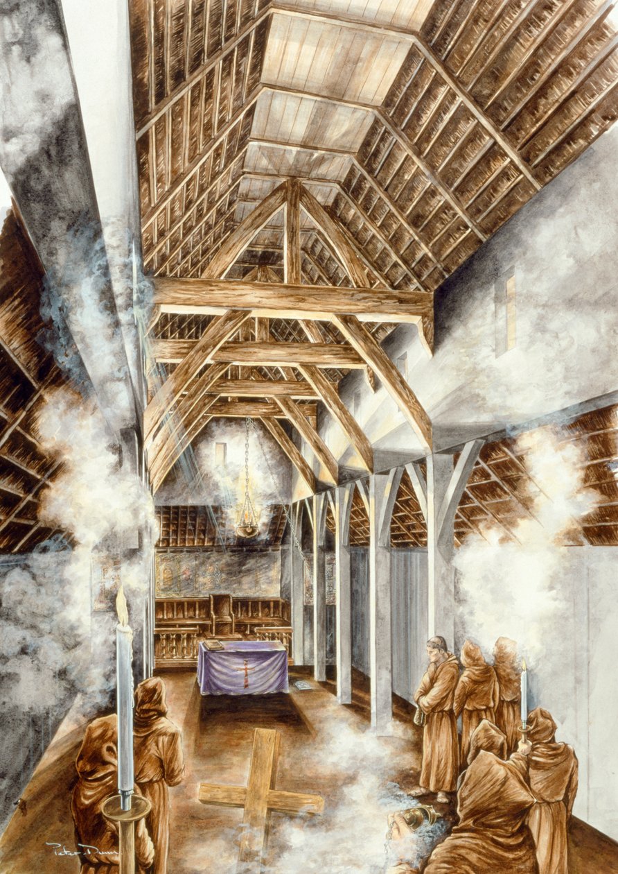 Lindisfarne Manastırı, c652AD, c1990-2010 by Peter Dunn