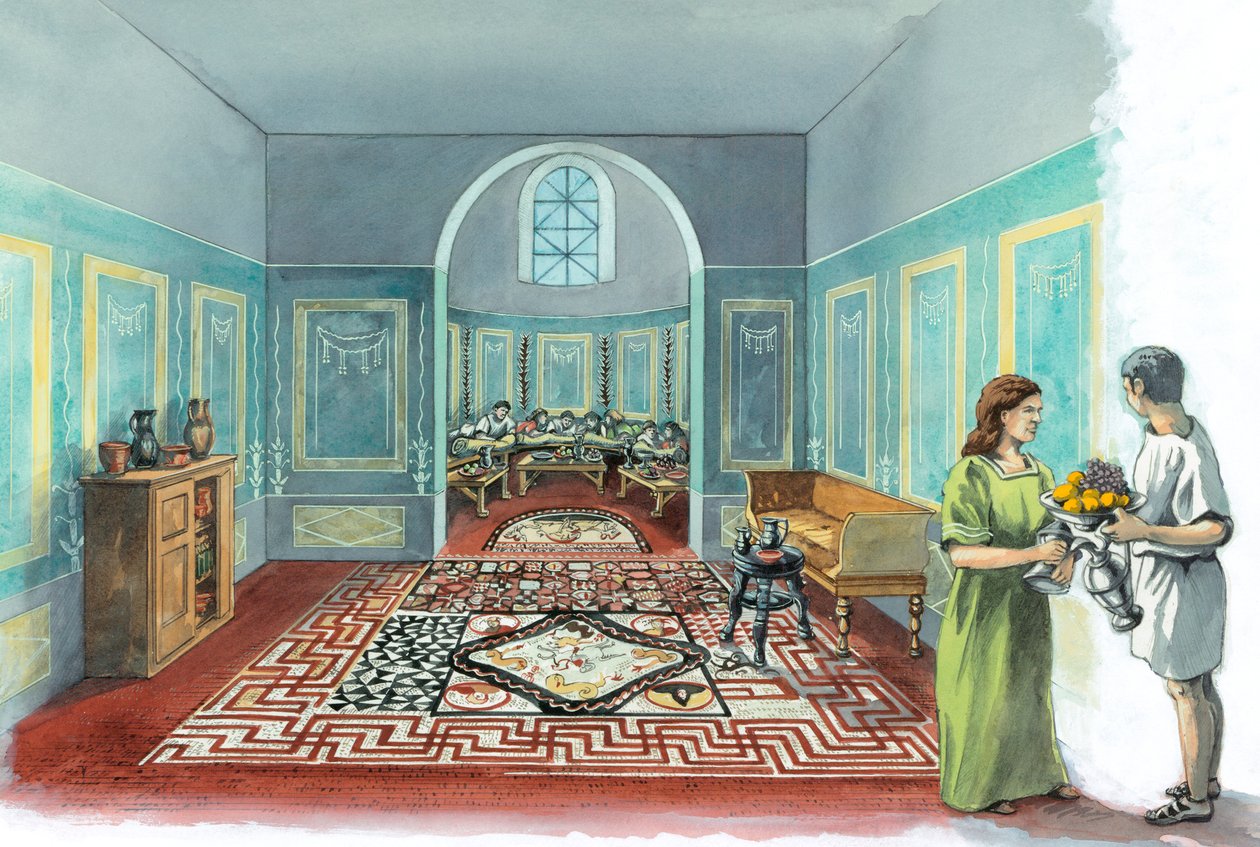Lullingstone Roma Villası, yaklaşık 2.-5. yüzyıl, 1980-2010 by Peter Dunn