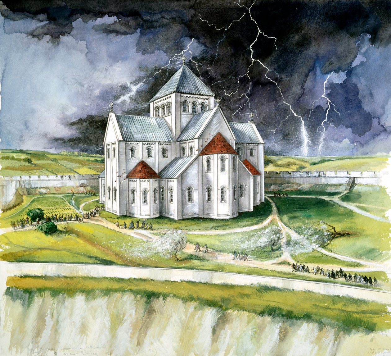 Eski Sarum, 1092, c1990-2010 by Peter Dunn