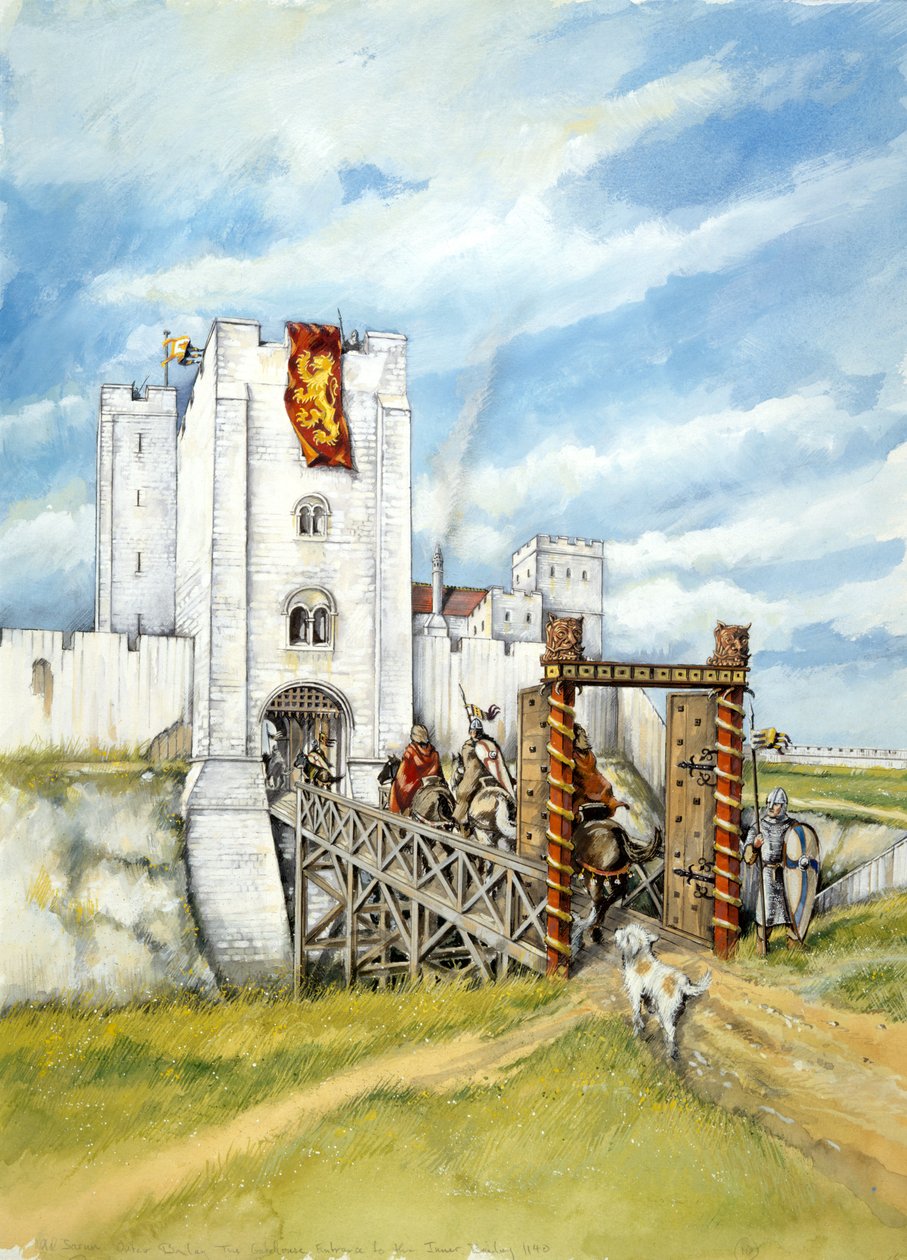 Eski Sarum, 1140, c1990-2010 by Peter Dunn