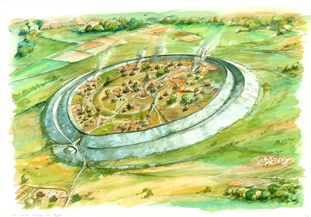 Eski Sarum, Demir Çağı, c1990-2010 by Peter Dunn
