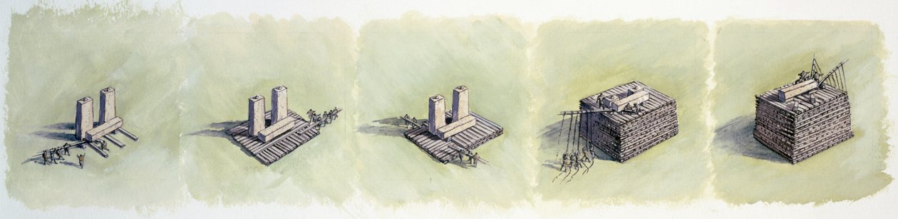 Lento yükseltmek, Stonehenge, Prehistorik, c1990-2010 by Peter Dunn