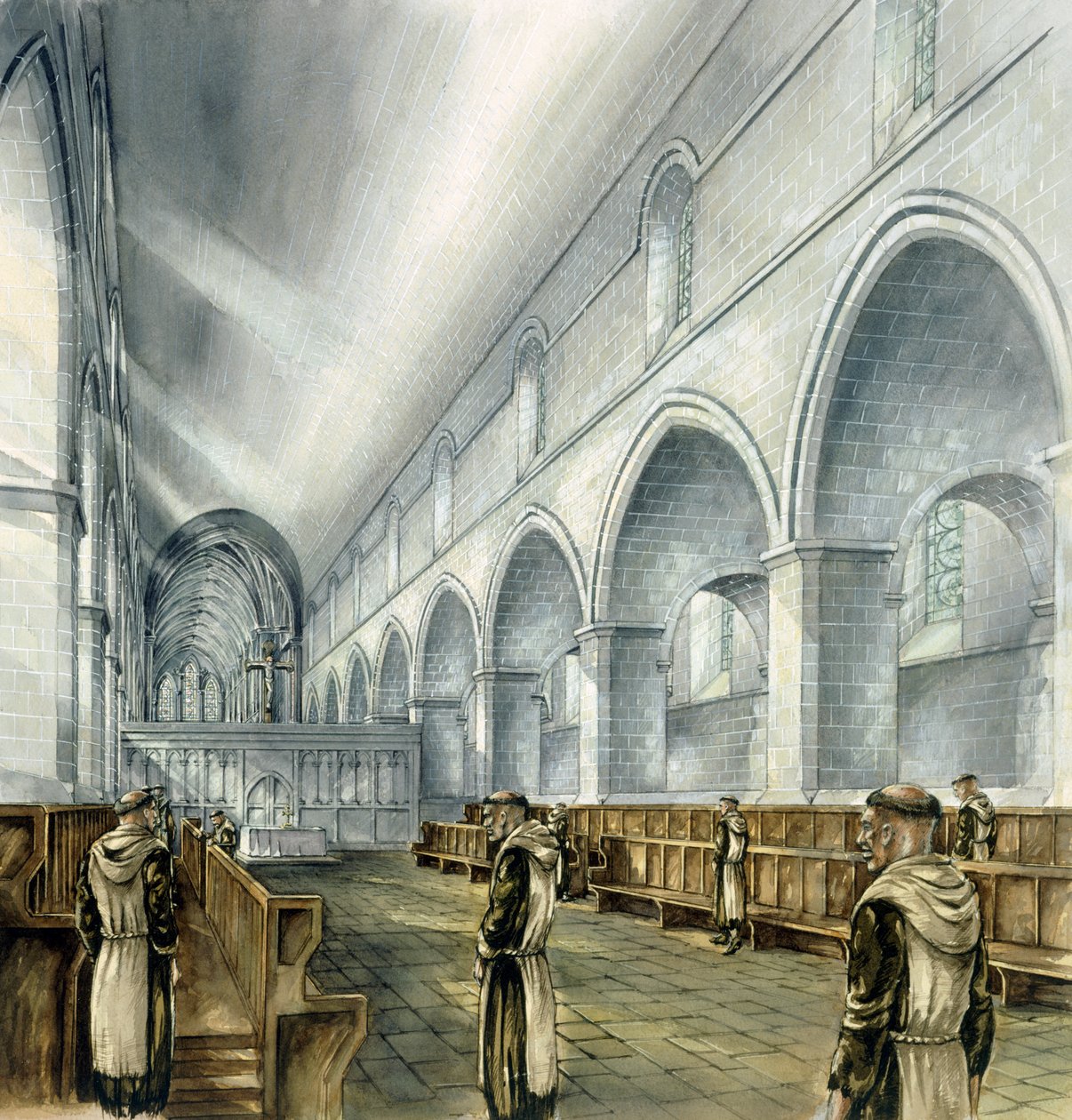 Rievaulx Manastırı, 13. yüzyıl, 1990-2010 by Peter Dunn
