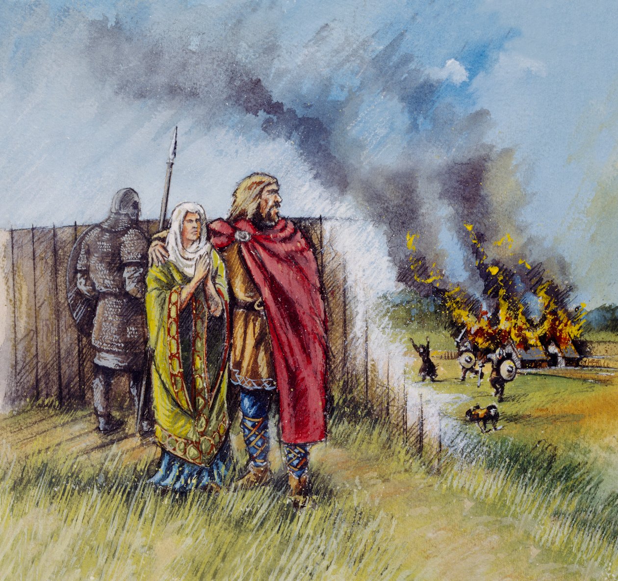 Sakson erkek ve kadın, 8. yüzyıl, 1990-2010 by Peter Dunn