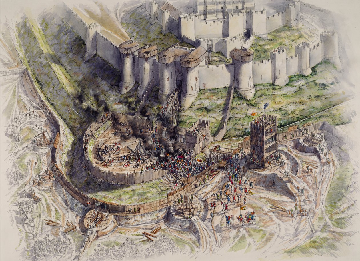 Dover Kalesi Kuşatması, Kent, 1216 c1995-c2006. by Peter Dunn