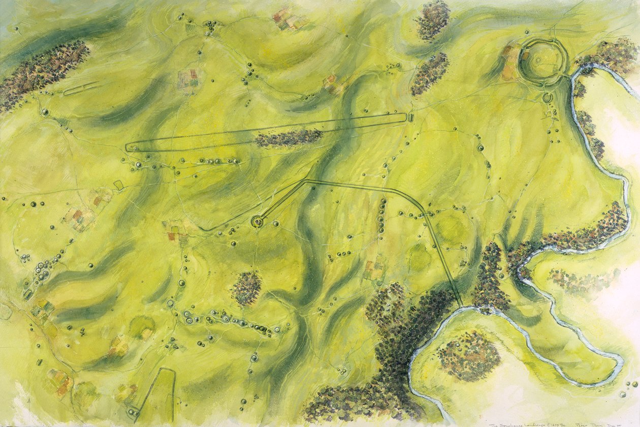 Stonehenge manzarası, MÖ 17. yüzyıl, 1990-2010 by Peter Dunn
