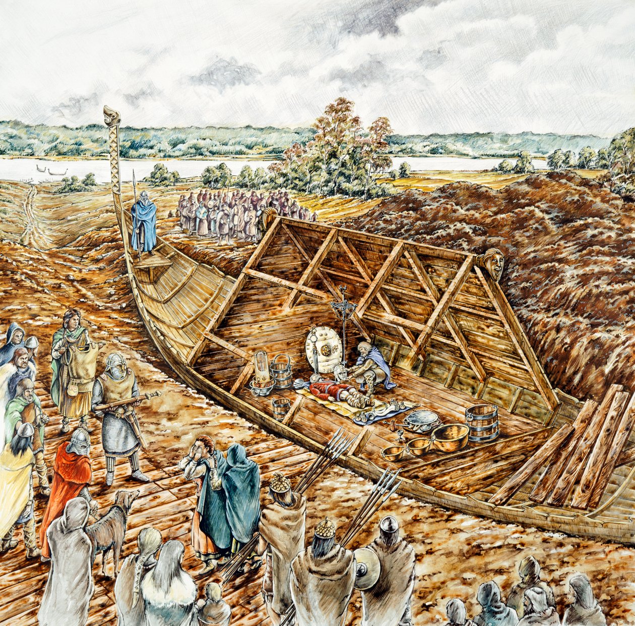 Sutton Hoo gemi cenazesi, 7. yüzyıl, 1990-2010 by Peter Dunn