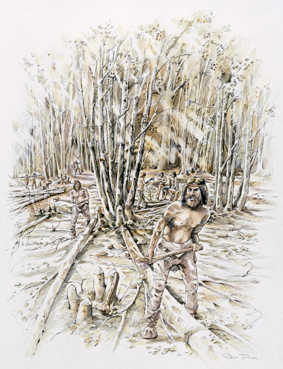 Çakmaktaşı işlemenin kullanımları, Prehistorik, c1990-2010 by Peter Dunn