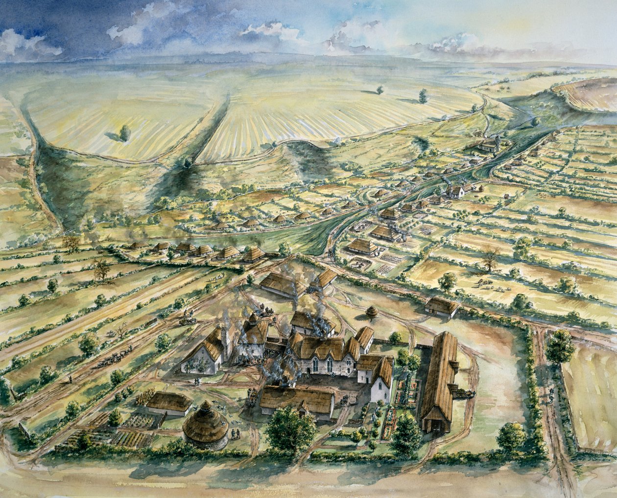 Wharram Percy Ortaçağ Köyü, 12. yüzyıl sonu, 1990-2010 by Peter Dunn