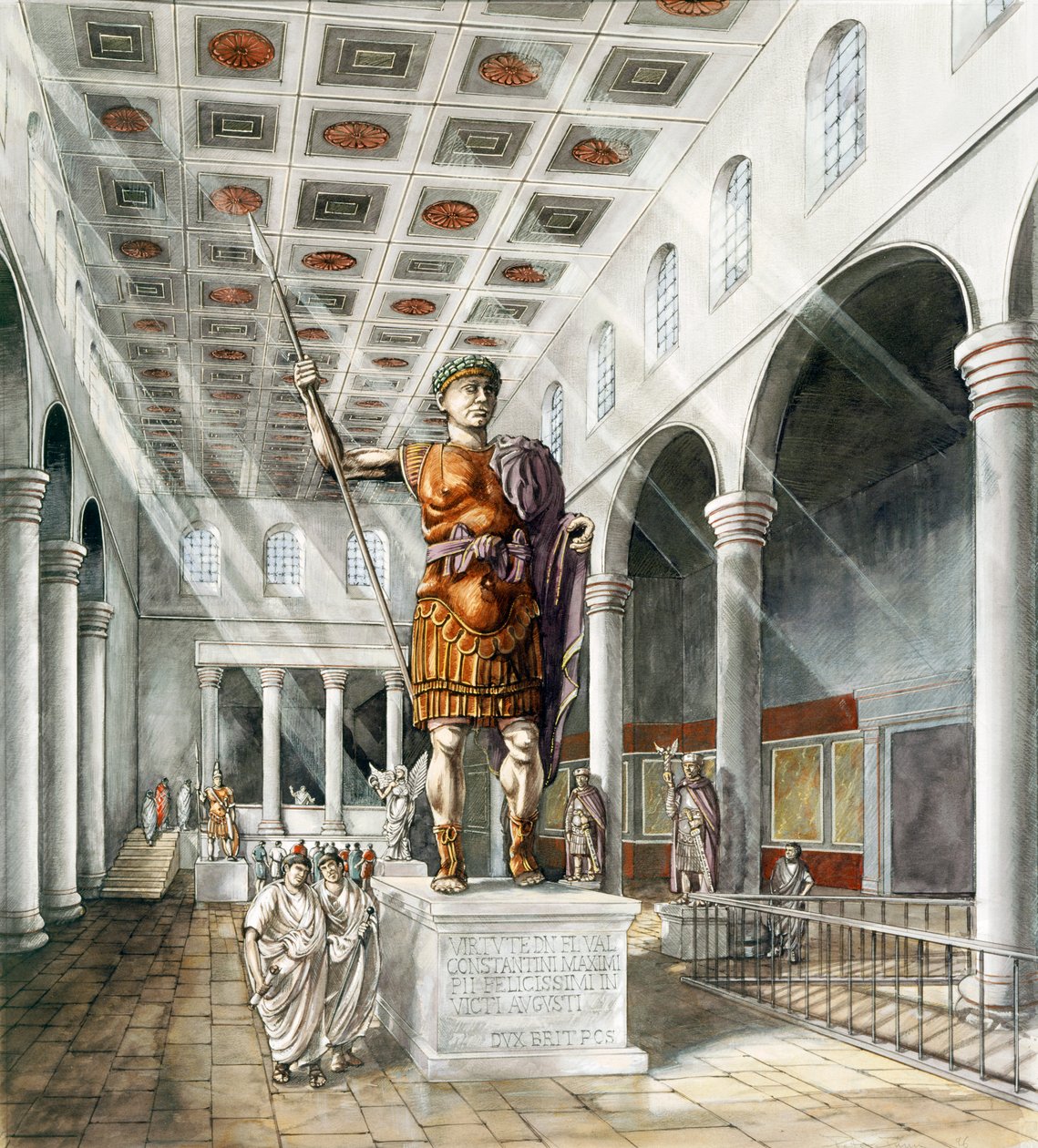 York Roma Bazilikası, c3. yüzyıl, c1990-2010 by Peter Dunn