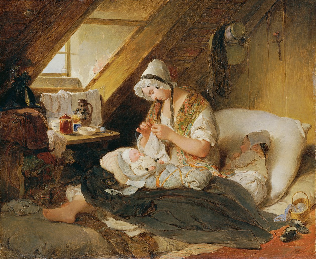 Zavallı memurun dul eşi by Peter Fendi