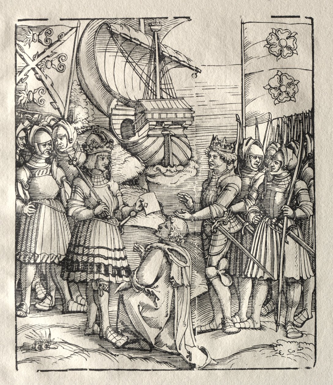 Maximilian Henry VII ile Barışır. by Peter Flötner
