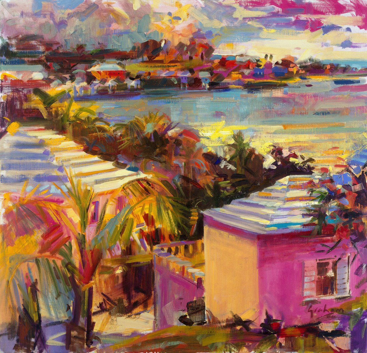 Alacakaranlık Yansımaları, Bermuda, 2011 by Peter Graham (Contemporary)