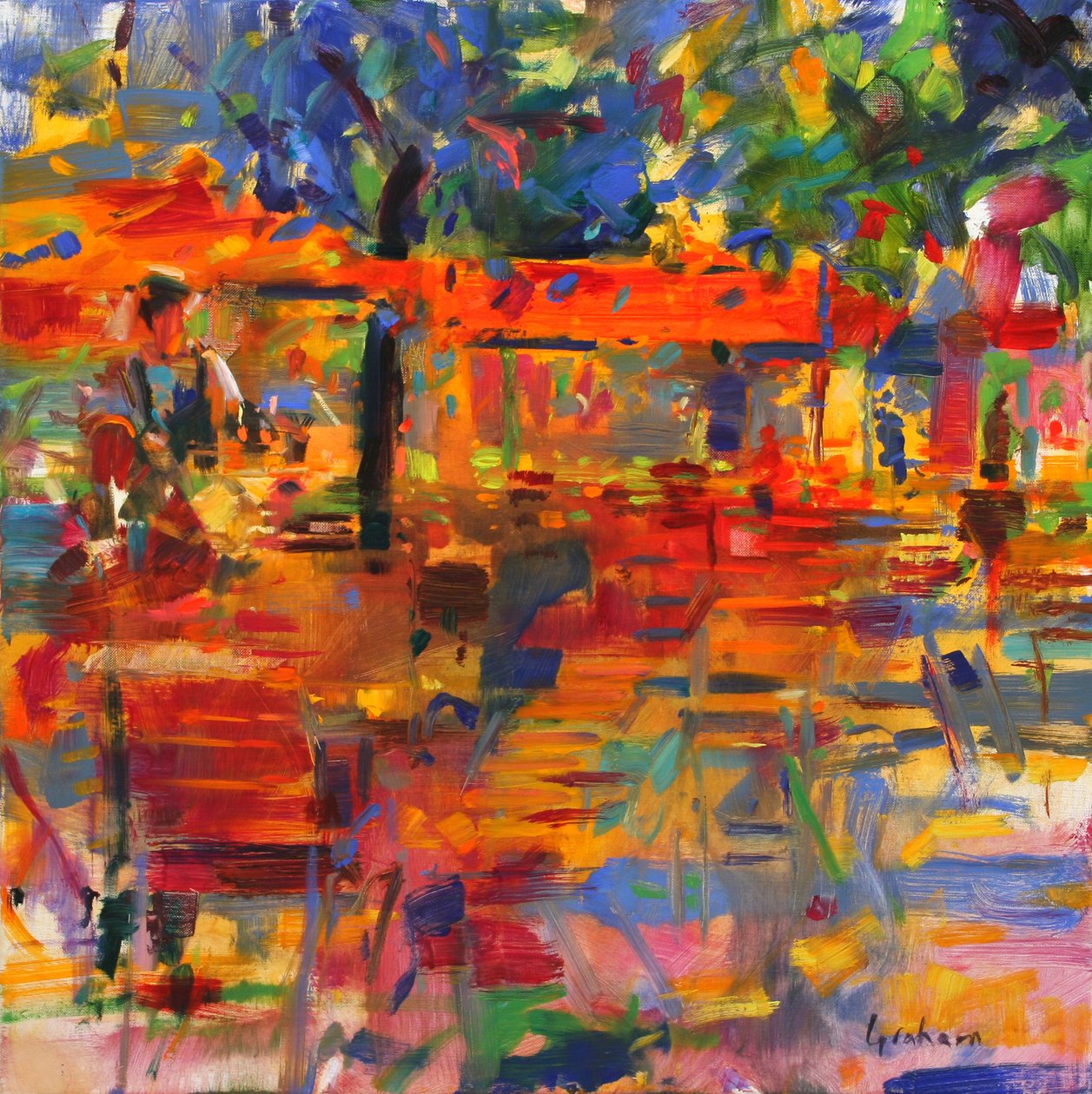 Düşen Yapraklar, Paris by Peter Graham (Contemporary)