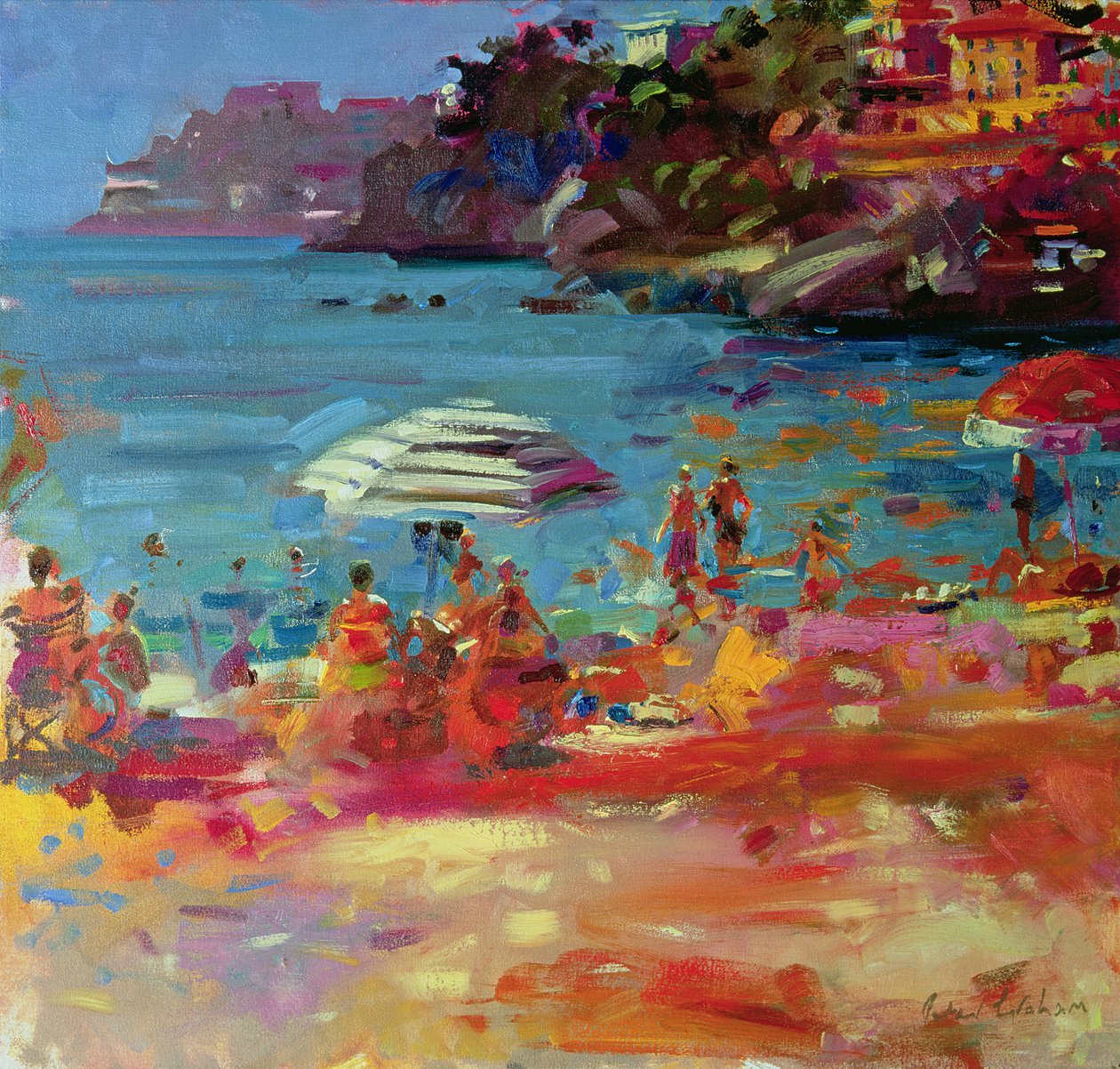 Monako Sahili, 2000 by Peter Graham (Contemporary)