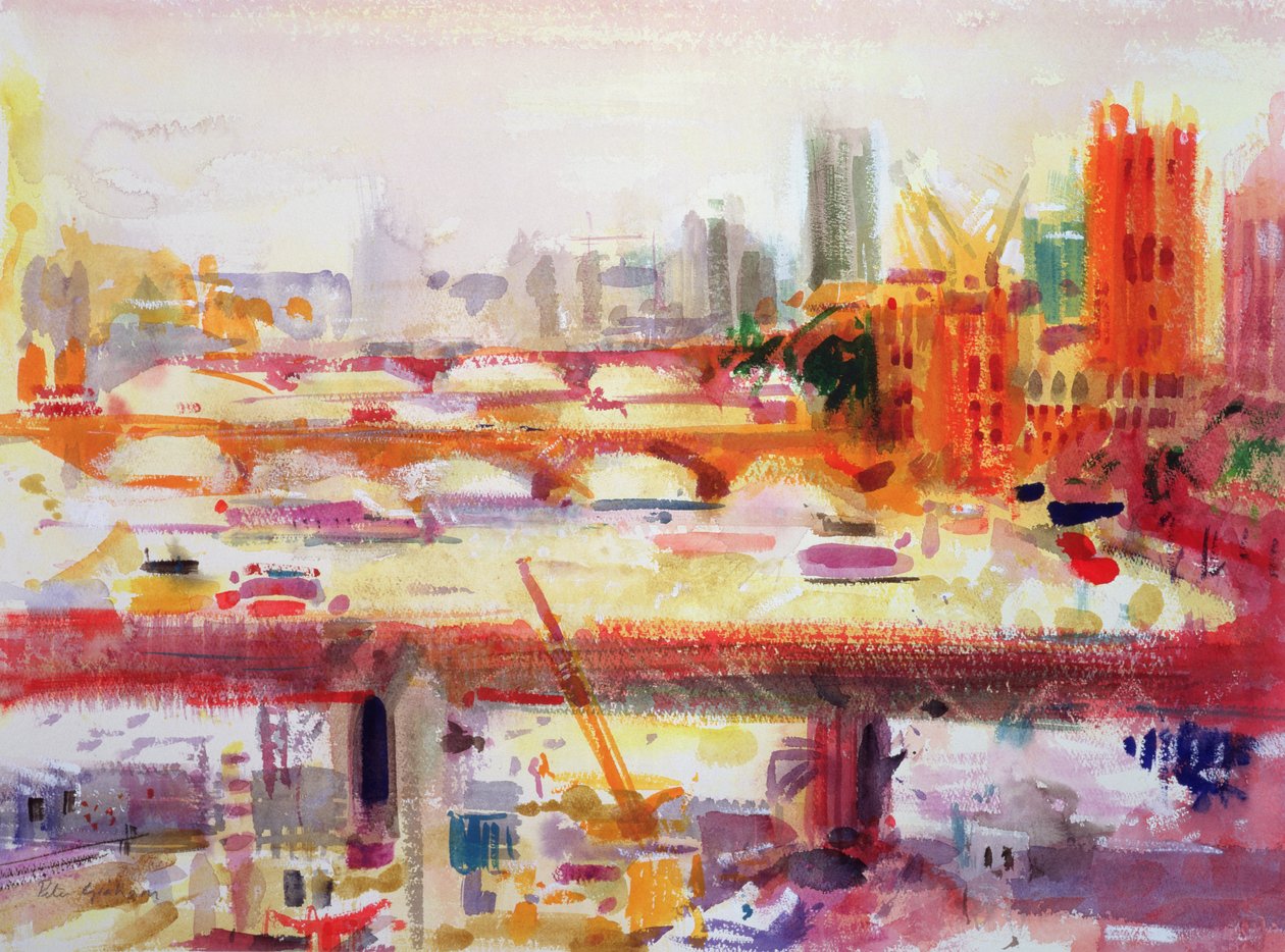 Monets Muse, 2002 (kağıt üzerinde wc) by Peter Graham (Contemporary)