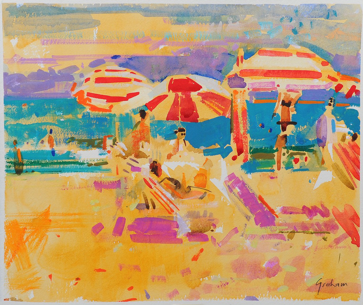 Kırmızı Şemsiyeler, Miami by Peter Graham (Contemporary)