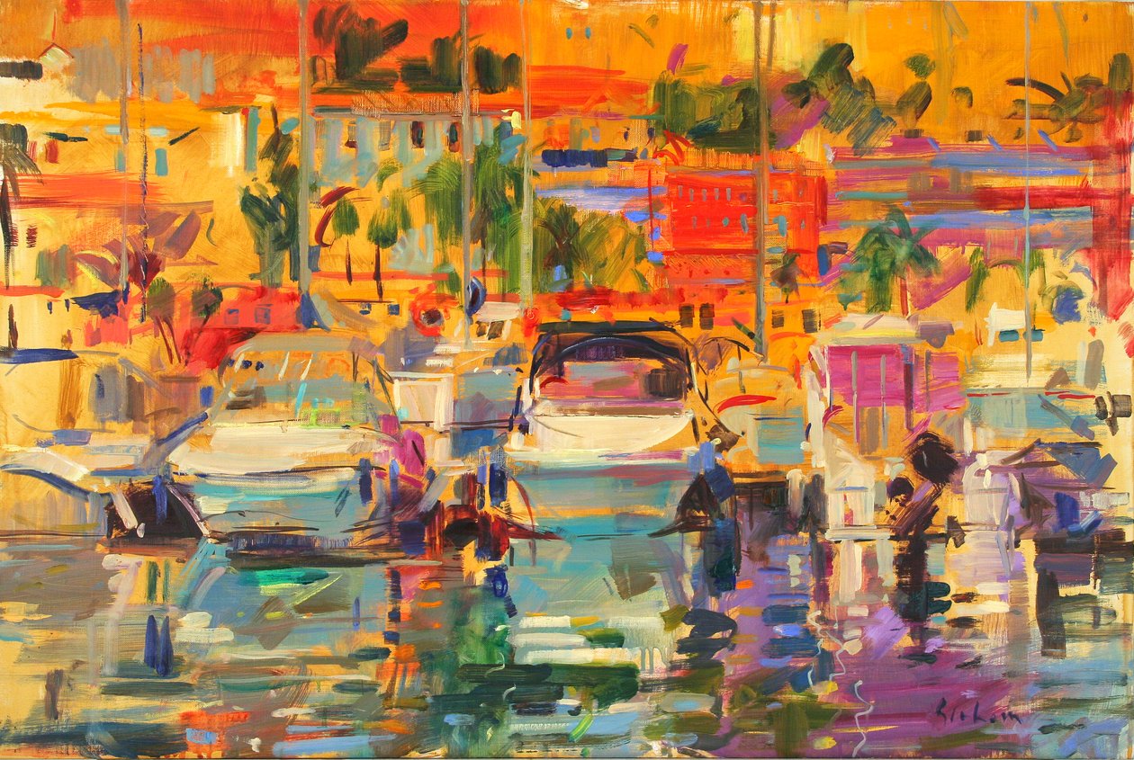 Riviera Limanı Güneş by Peter Graham (Contemporary)