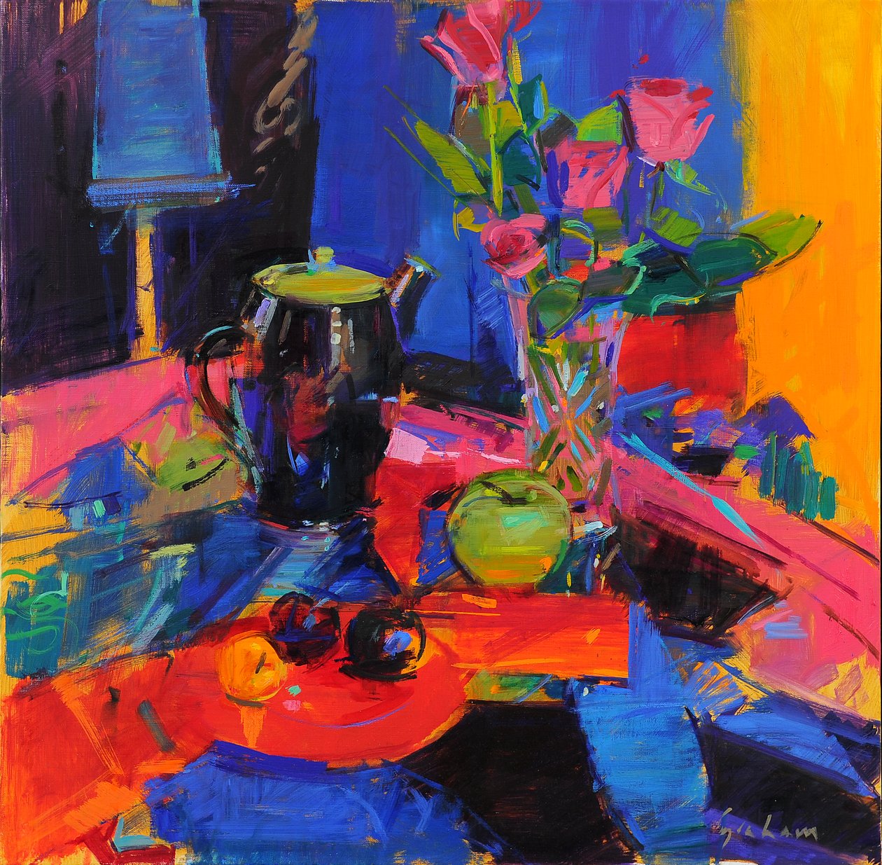 Ressamın Odası, 2021 (tuval üzerine yağlıboya) by Peter Graham