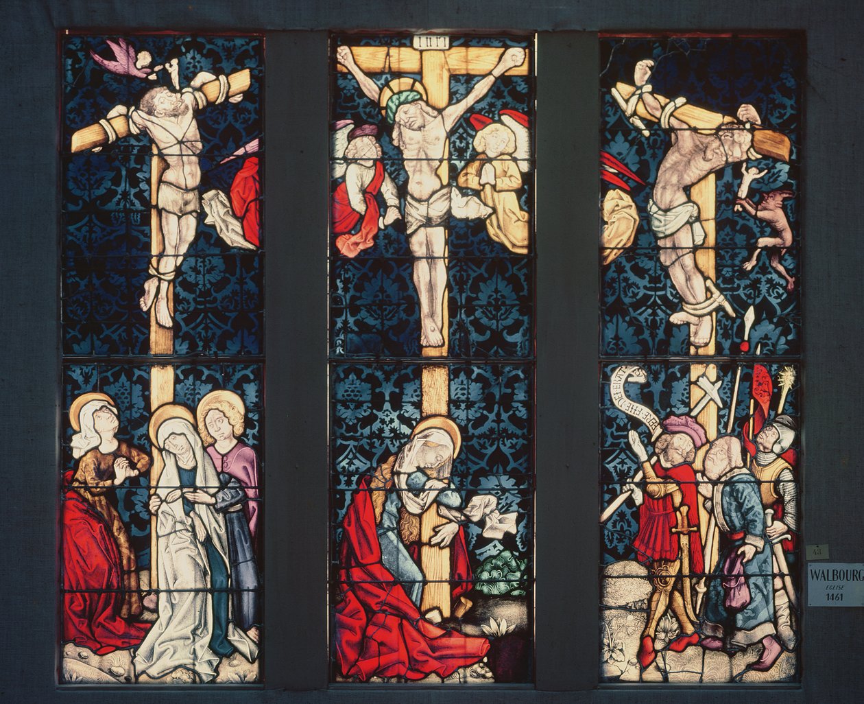 Çarmıha Gerilme, 1461 (vitray) by Peter Hemmel